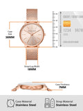  Shop Authentic Michael Kors Pyper Quartz Rose Gold Dial Rose Gold Mesh Strap Watch For Women - MK4340 - Luxxuri