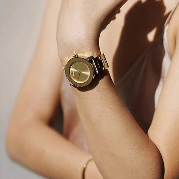  Shop Authentic Movado Bold Gold Dial Gold Steel Strap Watch for Women - 3600323 - Luxxuri