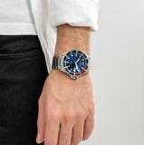  Shop Authentic Emporio Armani Diver Quartz Blue Dial Silver Steel Strap Watch For Men - AR11339 - Luxxuri