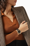  Shop Authentic Michael Kors Mini Lennox Quartz Black Dial Black Silicone Strap Watch For Women - MK7281 - Luxxuri