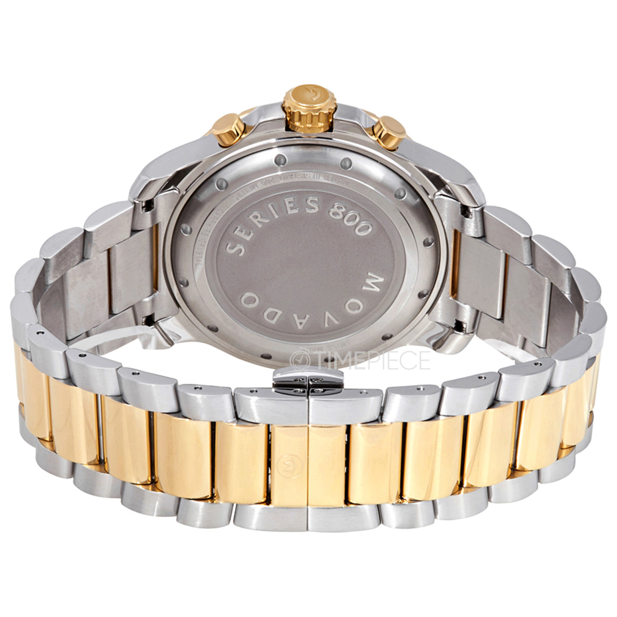  Shop Authentic Movado Series 800 Chronograph Black Dial Two Tone Steel Strap Watch For Men - 2600138 - Luxxuri