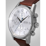  Shop Authentic Hugo Boss Navigator White Dial Brown Leather Strap Watch for Men - 1513495 - Luxxuri