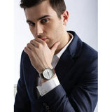  Shop Authentic Hugo Boss Navigator White Dial Brown Leather Strap Watch for Men - 1513495 - Luxxuri