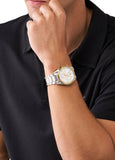  Shop Authentic Michael Kors Accelerator Chronograph White Dial Silver Steel Strap Watch For Men - MK9112 - Luxxuri