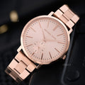  Shop Authentic Michael Kors Jaryn Quartz Rose Gold Dial Rose Gold Steel Strap Watch For Women - MK3501 - Luxxuri