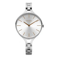  Shop Authentic Calvin Klein Graphic Silver Dial Silver Steel Strap Watch for Women - K7E23B46 - Luxxuri