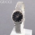  Shop Authentic Gucci G Timeless Quartz Black Dial Silver Steel Strap Watch For Women - YA1265020 - Luxxuri