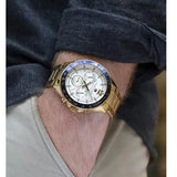  Shop Authentic Tommy Hilfiger Luke Chronograph White Dial Gold Steel Strap Watch for Men - 1791121 - Luxxuri