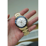  Shop Authentic Tommy Hilfiger Luke Chronograph White Dial Gold Steel Strap Watch for Men - 1791121 - Luxxuri