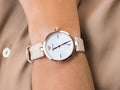 Emporio Armani Arianna Mother of Pearl Dial Pink Leather Strap Watch For Women - AR11199