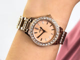  Shop Authentic Fossil Jesse Crystal Rose Gold Dial Rose Gold Steel Strap Watch for Women - ES3020 - Luxxuri