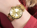  Shop Authentic Michael Kors Norie Gold Dial Gold Steel Strap Watch for Women - MK3560 - Luxxuri
