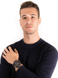  Shop Authentic Diesel Mr Daddy Blue Dial Brown Leather Strap Watch For Men - DZ7314 - Luxxuri