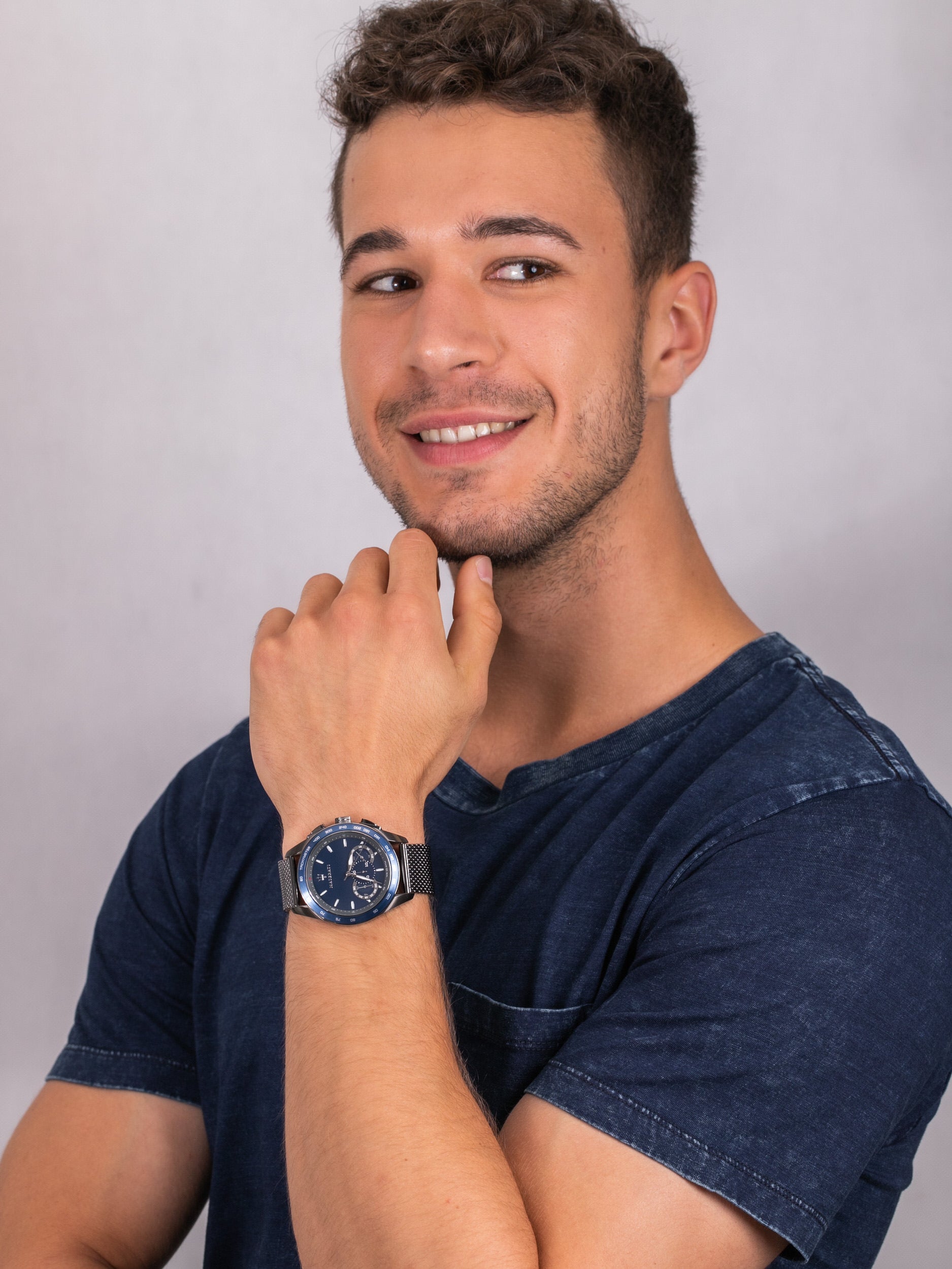  Shop Authentic Maserati Traguardo 45mm Chronograph Blue Dial Watch For Men - R8873612009 - Luxxuri