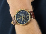  Shop Authentic Tommy Hilfiger Daniel Blue Dial Brown Leather Strap Watch for Men - 1710380 - Luxxuri