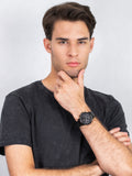  Shop Authentic Tommy Hilfiger Daniel Black Dial Black Steel Strap Watch for Men - 1710383 - Luxxuri