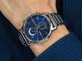  Shop Authentic Tommy Hilfiger Kane Blue Dial Silver Steel Strap Watch for Men - 1710401 - Luxxuri