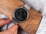  Shop Authentic Tommy Hilfiger Damon Quartz Chronograph Black Dial Silver Mesh Bracelet Watch for Men - 1791415 - Luxxuri