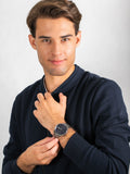  Shop Authentic Tommy Hilfiger Chase Multifunction Blue Dial Silver Steel Strap Watch for Men - 1791575 - Luxxuri