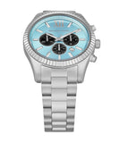  Shop Authentic Michael Kors Lexington Chronograph Blue Dial Silver Steel Strap Watch for Men - MK9165 - Luxxuri
