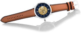  Shop Authentic Fossil Neutra Automatic Luggage Skeleton Blue Dial Brown Leather Strap Watch for Men - ME3160 - Luxxuri