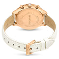 Swarovski Octea Chrono Crystals White Dial White Leather Strap Watch for Women - 5671150
