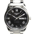  Shop Authentic Longines Master Collection Automatic Day Date Black Dial Silver Steel Strap Watch for Men - L2.755.4.51.6 - Luxxuri