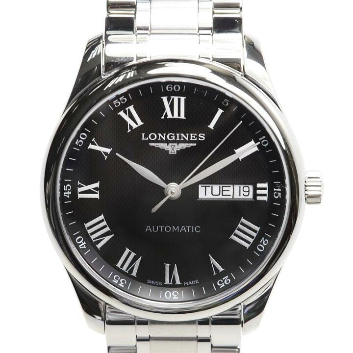 Shop Authentic Longines Master Collection Automatic Day Date Black Dial Silver Steel Strap Watch for Men - L2.755.4.51.6 - Luxxuri