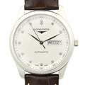  Shop Authentic Longines Master Collection Automatic 38.5mm Silver Diamond Dial Brown Leather Strap Watch for Men - L2.755.4.77.3 - Luxxuri