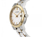  Shop Authentic Burberry The City White Dial Two Tone Steel Strap Watch for Women - BU9115 - Luxxuri
