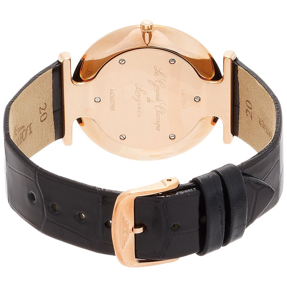  Shop Authentic Longines La Grande Classique De Longines White Dial Black Leather Strap Watch for Women - L4.755.1.91.2 - Luxxuri