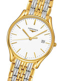  Shop Authentic Longines Lyre Quartz White Dial Gold Stainless Steel Watch for Women - L4.859.2.12.7 - Luxxuri