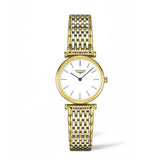  Shop Authentic Longines La Grande Classique White Dial Two Tone Mesh Bracelet Watch for Women - L4.209.2.12.7 - Luxxuri