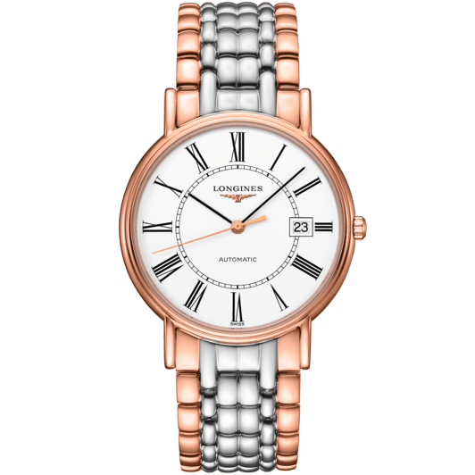  Shop Authentic Longines Presence 38.5mm Automatic White Dial Two Tone Steel Strap Watch for Men - L4.921.1.11.7 - Luxxuri