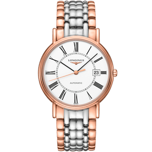  Shop Authentic Longines Presence 38.5mm Automatic White Dial Two Tone Steel Strap Watch for Men - L4.921.1.11.7 - Luxxuri