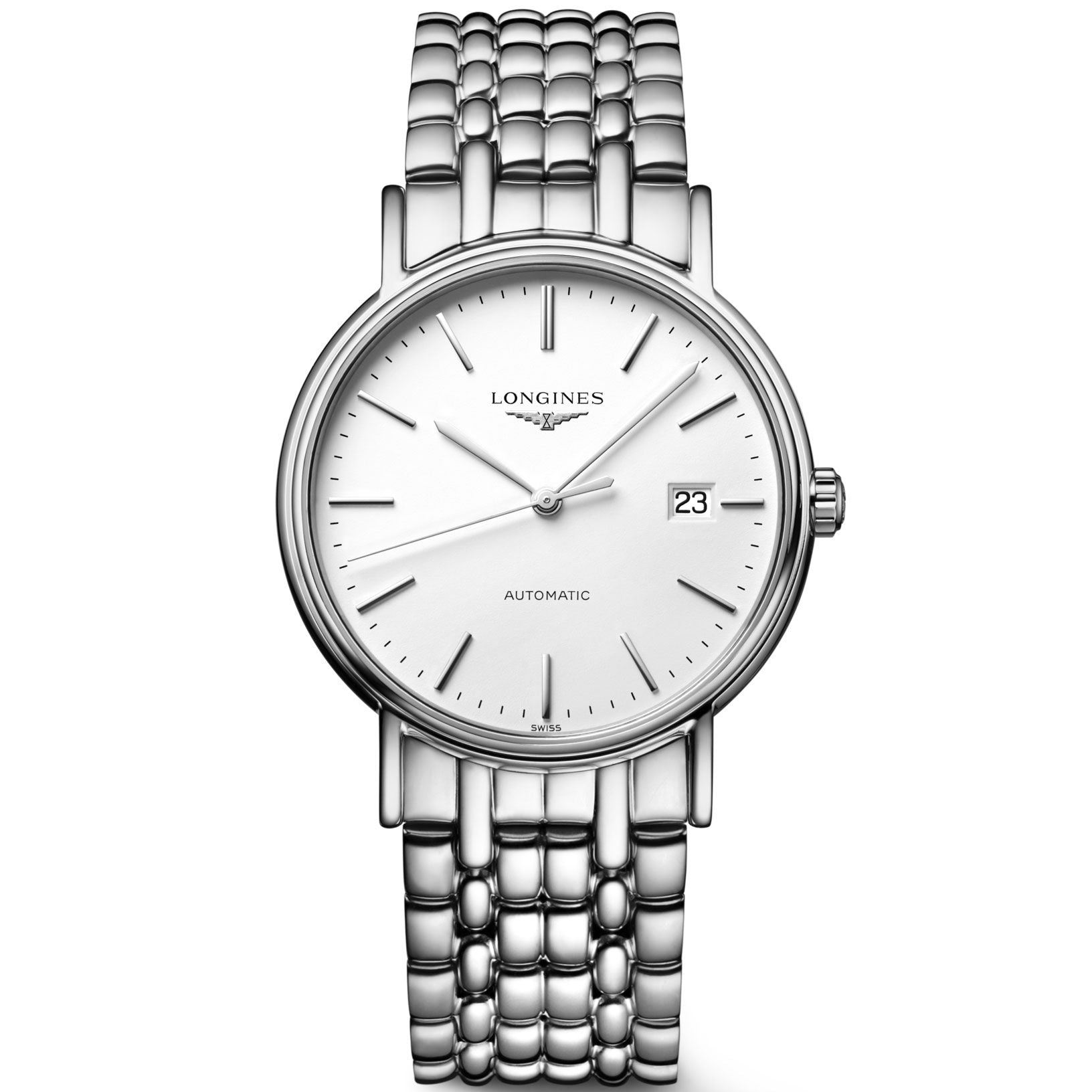  Shop Authentic Longines Presence 38.5mm Automatic Stainless Steel Watch for Men - L4.921.4.12.6 - Luxxuri