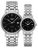  Shop Authentic Longines Presence 25.5mm Automatic Black Dial Silver Steel Strap Watch for Women - L4.321.4.52.6 - Luxxuri