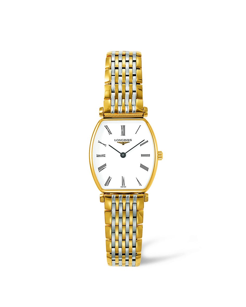  Shop Authentic Longines La Grande Classique de Longines Tonneau 22 Gold Watch for Women - L4.205.2.11.7 - Luxxuri