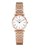  Shop Authentic Longines La Grande Classique White Dial Rose Gold Mesh Bracelet Watch for Women - L4.209.1.91.8 - Luxxuri