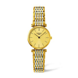  Shop Authentic Longines La Grande Classique Quartz Gold Dial Two Tone Mesh Bracelet Watch for Women - L4.209.2.32.7 - Luxxuri