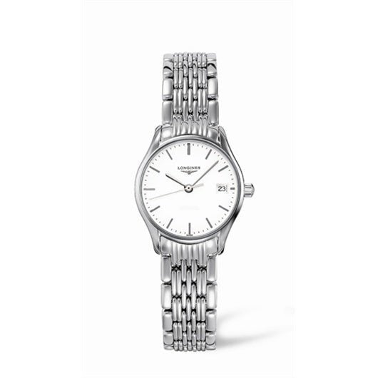  Shop Authentic Longines Lyre Classico 25mm White Dial Silver Stainless Steel Watch for Women - L4.259.4.12.6 - Luxxuri