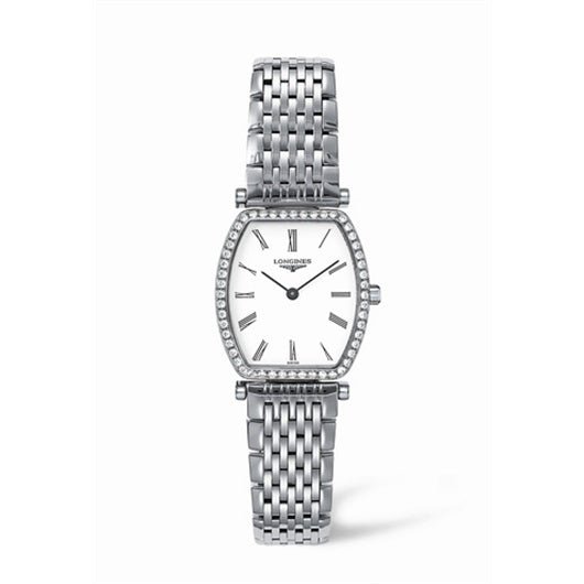  Shop Authentic Longines La Grande Classique de Longines Tonneau 22 Diamond Watch for Women - L4.288.0.11.6 - Luxxuri