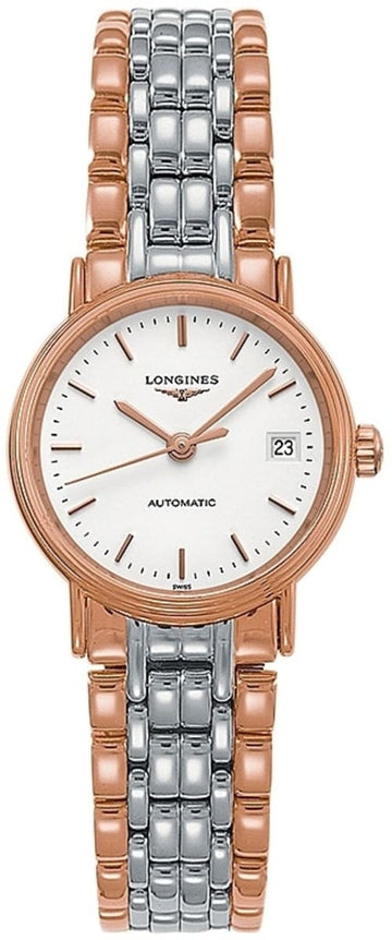  Shop Authentic Longines Presence 30mm Automatic Two Tone Watch for Women - L4.321.1.12.7 - Luxxuri