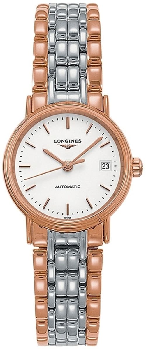  Shop Authentic Longines Presence 30mm Automatic Two Tone Watch for Women - L4.321.1.12.7 - Luxxuri