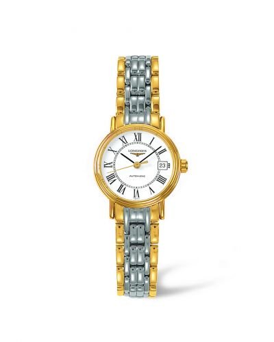 Shop Authentic Longines Presence 25.5mm Automatic White Dial Two Tone Steel Strap Watch for Women - L4.321.2.11.7 - Luxxuri