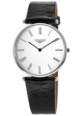  Shop Authentic Longines La Grande Classique De Longines White Dial Black Leather Strap Watch for Women - L4.755.4.11.2 - Luxxuri