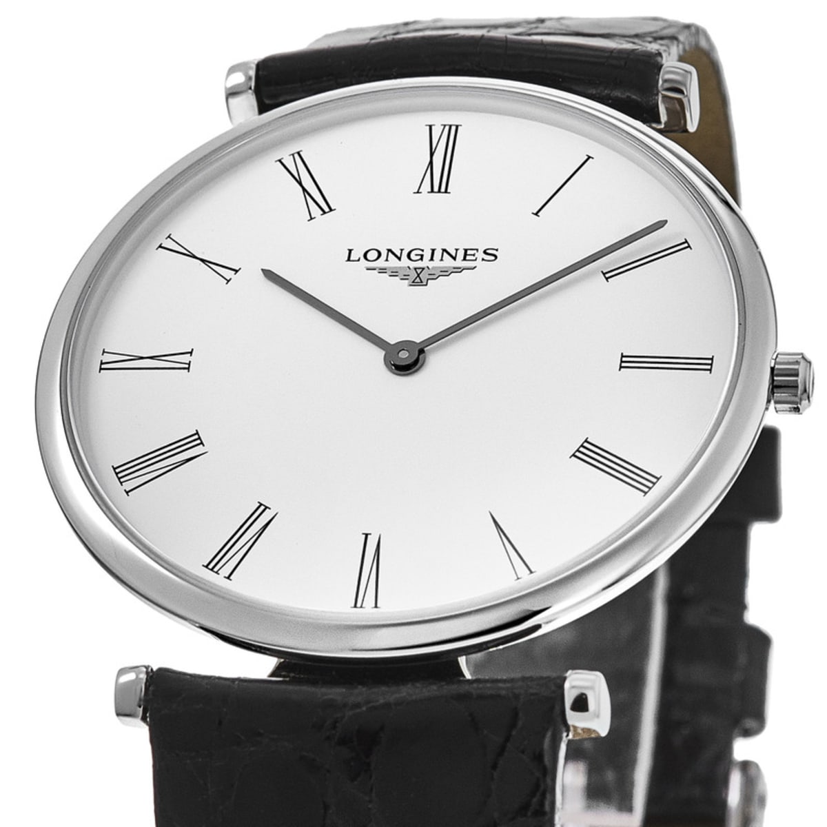  Shop Authentic Longines La Grande Classique De Longines White Dial Black Leather Strap Watch for Women - L4.755.4.11.2 - Luxxuri
