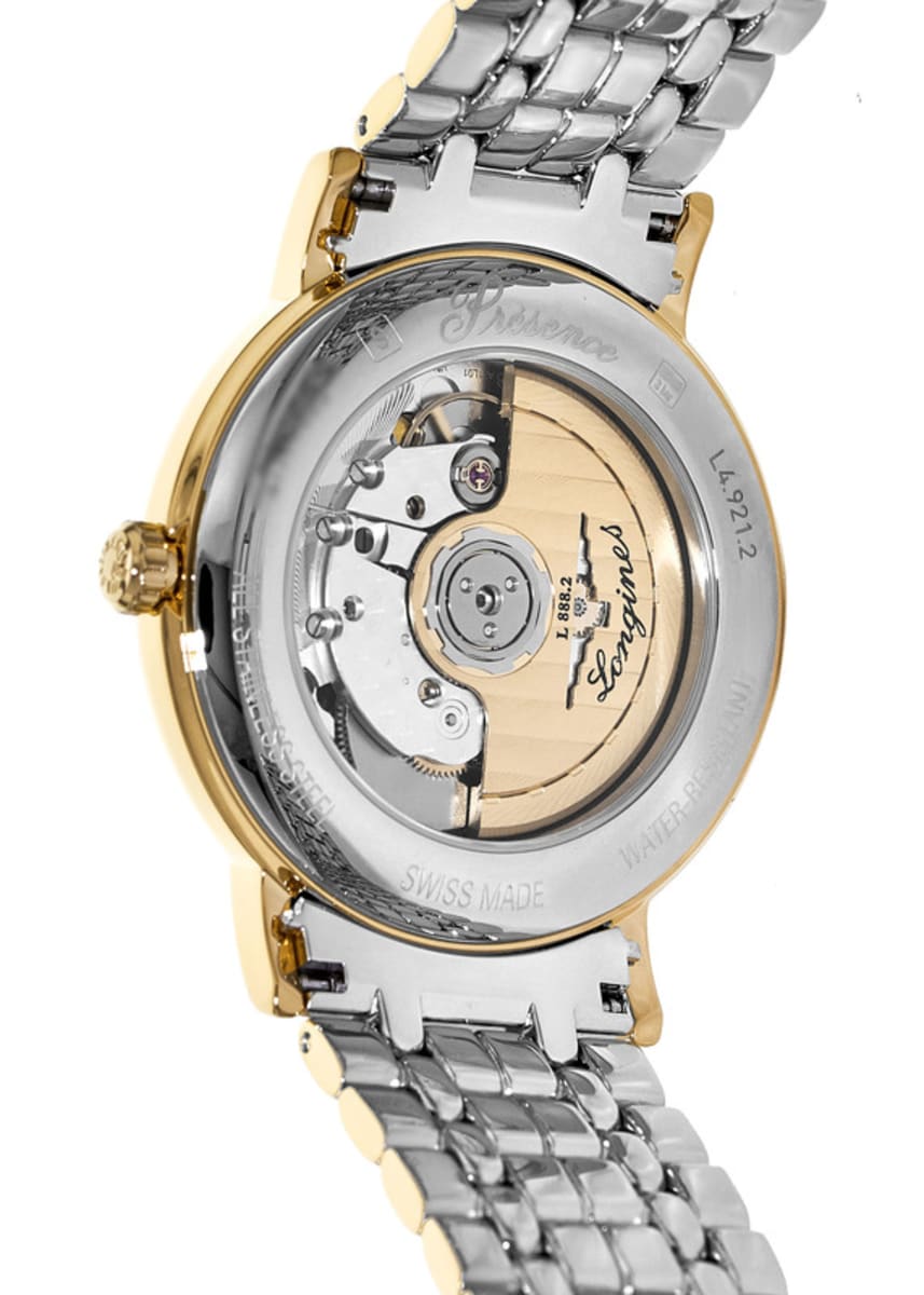  Shop Authentic Longines Presence 38.5mm Automatic Stainless Steel Watch for Men - L4.921.2.11.7 - Luxxuri