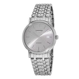  Shop Authentic Longines Presence 38.5mm Automatic Silver Dial Silver Mesh Bracelet Watch for Men - L4.921.4.72.6 - Luxxuri