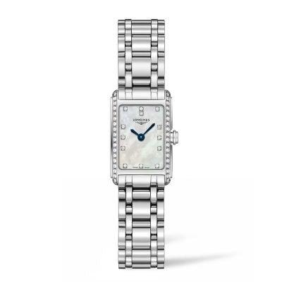  Shop Authentic Longines Dolcevita Diamonds Mother of Pearl Dial Silver Steel Strap Watch for Women - L5.258.0.87.6 - Luxxuri